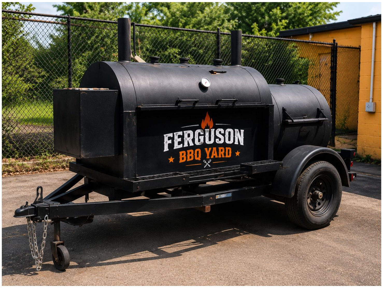 Ferguson BBQ Yard smoker trailer